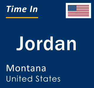 Current local time in Jordan, Montana, United States