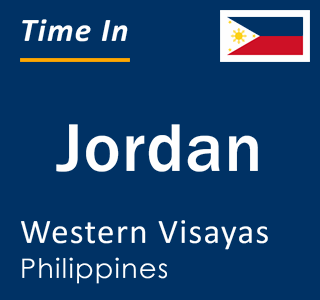 Current local time in Jordan, Western Visayas, Philippines