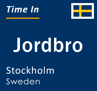 Current local time in Jordbro, Stockholm, Sweden