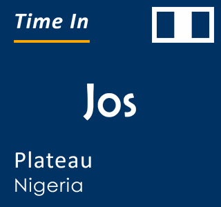 Current time in Jos, Plateau, Nigeria