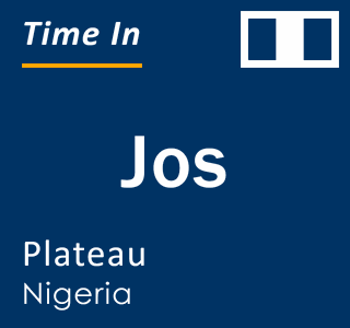 Current local time in Jos, Plateau, Nigeria