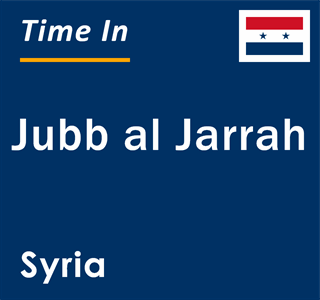 Current local time in Jubb al Jarrah, Syria