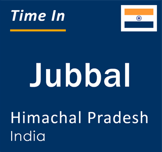 Current local time in Jubbal, Himachal Pradesh, India