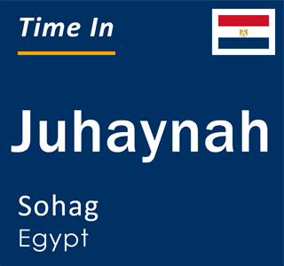 Current time in Juhaynah, Sohag, Egypt