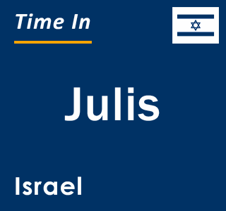 Current local time in Julis, Israel