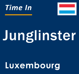 Current local time in Junglinster, Luxembourg