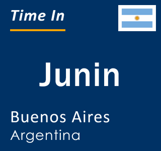 Current local time in Junin, Buenos Aires, Argentina