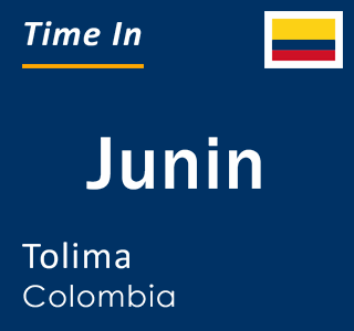 Current local time in Junin, Tolima, Colombia