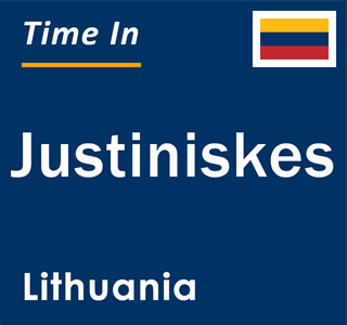 Current time in Justiniskes, Lithuania