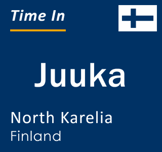 Current local time in Juuka, North Karelia, Finland