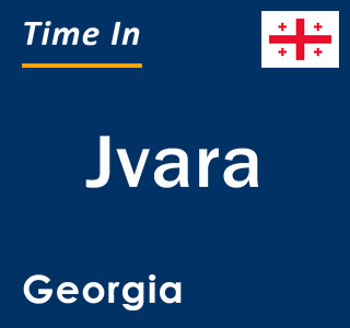 Current local time in Jvara, Georgia