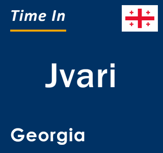 Current local time in Jvari, Georgia