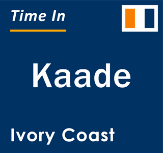 Current local time in Kaade, Ivory Coast