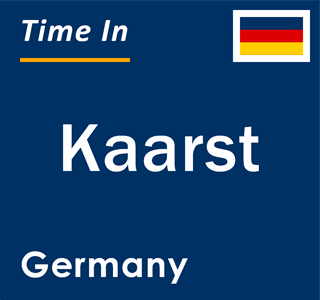 Current local time in Kaarst, Germany