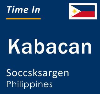 Current local time in Kabacan, Soccsksargen, Philippines