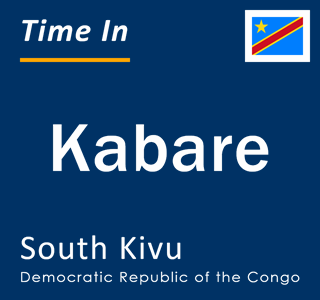 Current local time in Kabare, South Kivu, Democratic Republic of the Congo