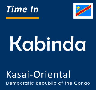 Current time in Kabinda, Kasai-Oriental, Democratic Republic of the Congo