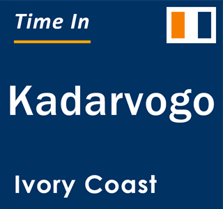 Current local time in Kadarvogo, Ivory Coast