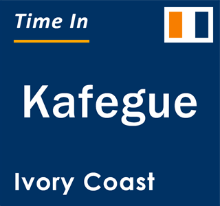 Current local time in Kafegue, Ivory Coast