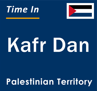 Current local time in Kafr Dan, Palestinian Territory