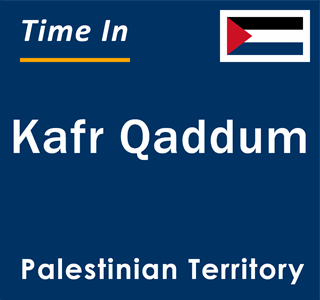 Current local time in Kafr Qaddum, Palestinian Territory