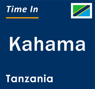 Current local time in Kahama, Tanzania