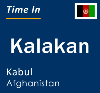Current time in Kalakan, Kabul, Afghanistan