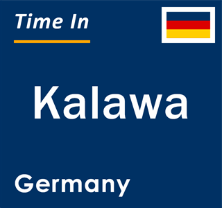 Current local time in Kalawa, Germany