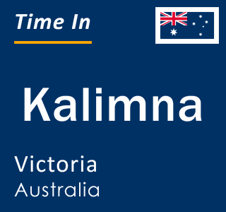 Current local time in Kalimna, Victoria, Australia