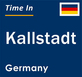 Current local time in Kallstadt, Germany