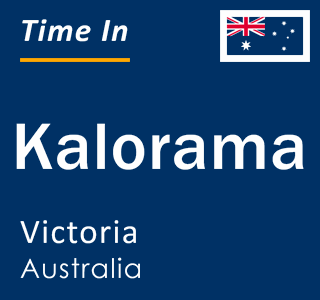 Current local time in Kalorama, Victoria, Australia