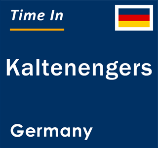 Current local time in Kaltenengers, Germany