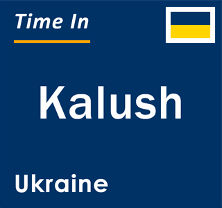 Current local time in Kalush, Ukraine