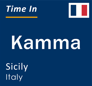 Current local time in Kamma, Sicily, Italy