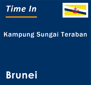 Current local time in Kampung Sungai Teraban, Brunei