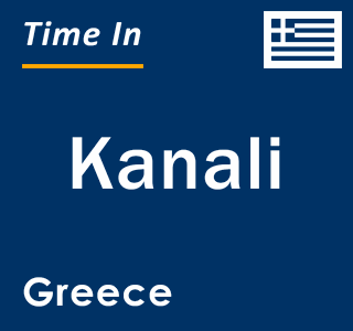 Current local time in Kanali, Greece