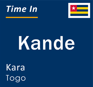Current local time in Kande, Kara, Togo