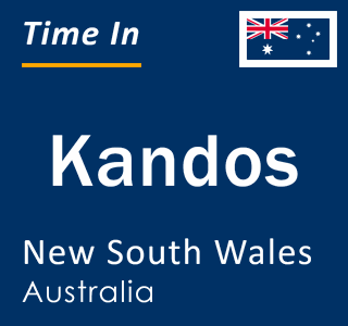 Current local time in Kandos, New South Wales, Australia