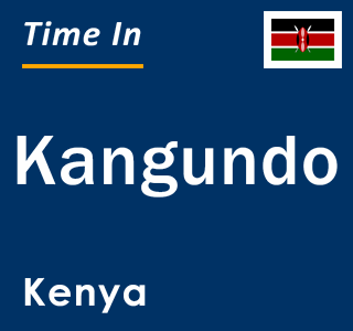 Current local time in Kangundo, Kenya