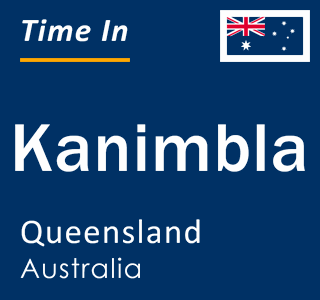 Current local time in Kanimbla, Queensland, Australia