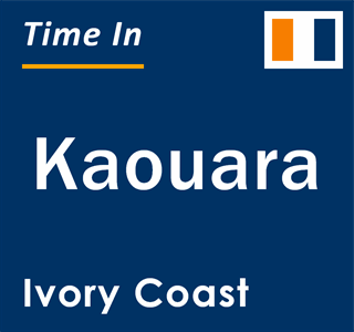 Current local time in Kaouara, Ivory Coast