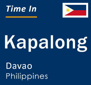 Current local time in Kapalong, Davao, Philippines