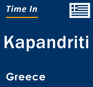 Current local time in Kapandriti, Greece