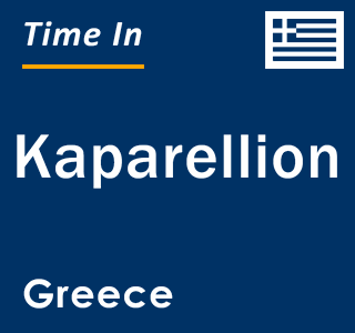 Current local time in Kaparellion, Greece