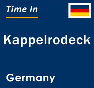 Current local time in Kappelrodeck, Germany