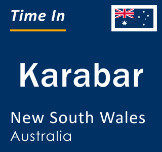 Current local time in Karabar, New South Wales, Australia