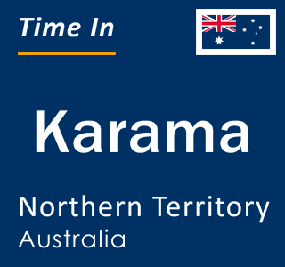 Current time in Karama, Northern Territory, Australia