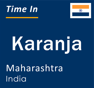 Current local time in Karanja, Maharashtra, India