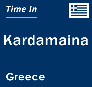 Current local time in Kardamaina, Greece