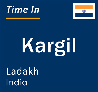Current time in Kargil, Ladakh, India